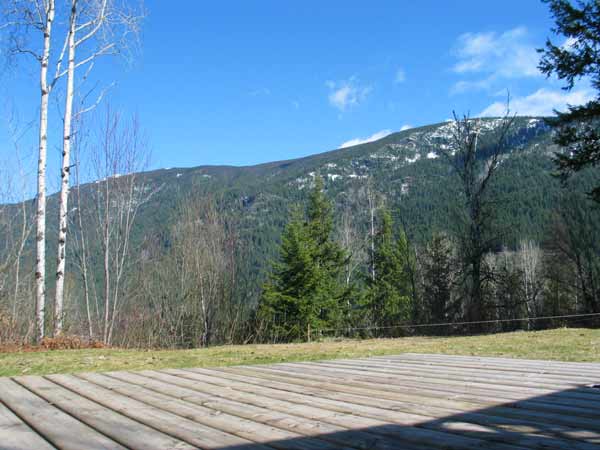 The view from my new backyard. Rocks.